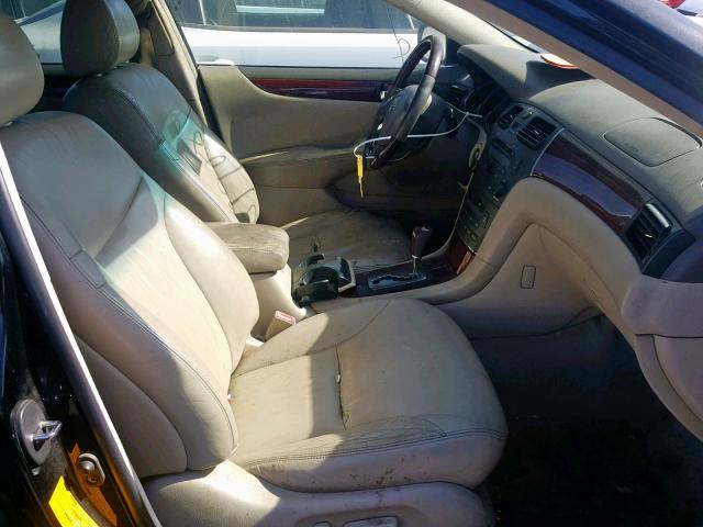 JTHBF30G430097986 - 2003 LEXUS ES 300 BLACK photo 5