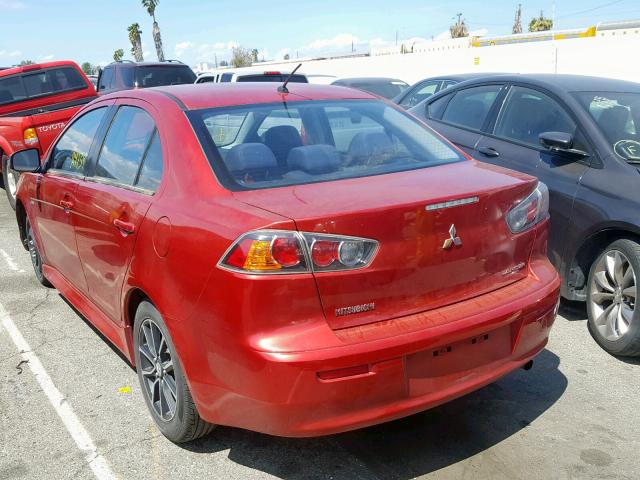 JA32U2FU5FU020960 - 2015 MITSUBISHI LANCER ES RED photo 3