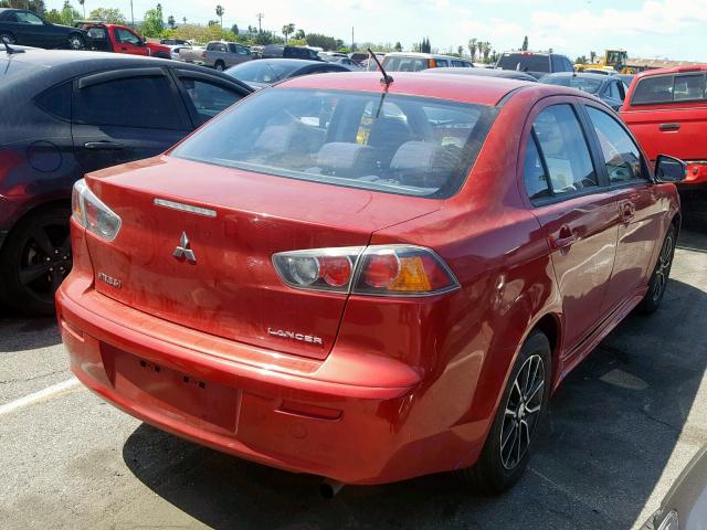 JA32U2FU5FU020960 - 2015 MITSUBISHI LANCER ES RED photo 4