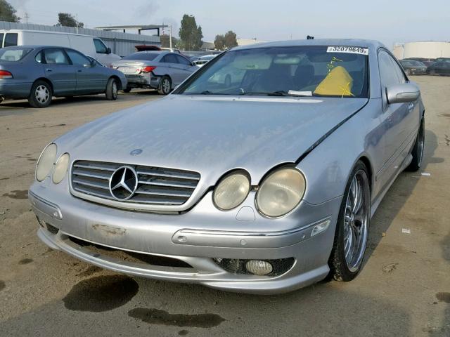 WDBPJ75J42A023475 - 2002 MERCEDES-BENZ CL 500 SILVER photo 2