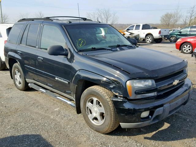 1GNDT13S542310156 - 2004 CHEVROLET TRAILBLAZE BLACK photo 1