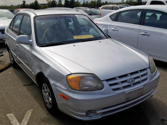 KMHCG45CX3U494038 - 2003 HYUNDAI ACCENT SILVER photo 1