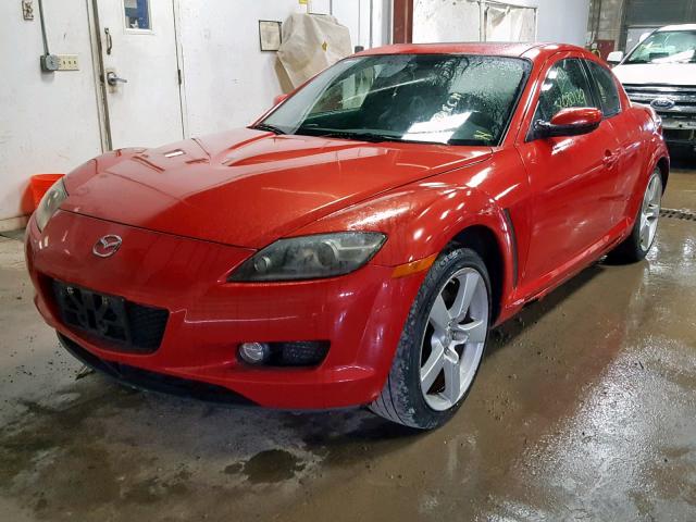 JM1FE17N840131895 - 2004 MAZDA RX8 RED photo 2