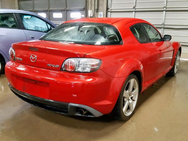 JM1FE17N840131895 - 2004 MAZDA RX8 RED photo 4