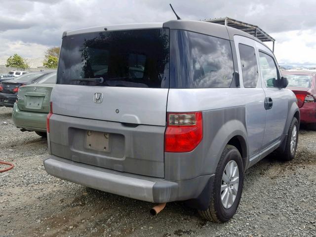 5J6YH18283L003183 - 2003 HONDA ELEMENT DX GRAY photo 4