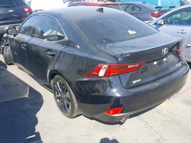 JTHBE1D21G5028459 - 2016 LEXUS IS 350 BLACK photo 3