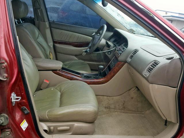 19UUA56691A020798 - 2001 ACURA 3.2TL RED photo 5