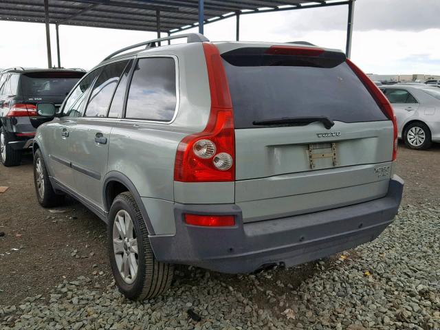 YV1CZ91H441074804 - 2004 VOLVO XC90 T6 GREEN photo 3