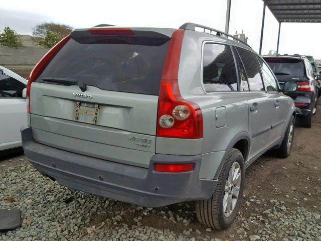 YV1CZ91H441074804 - 2004 VOLVO XC90 T6 GREEN photo 4