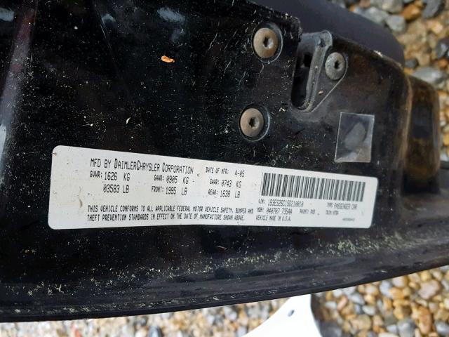 1B3ES26C15D210010 - 2005 DODGE NEON BASE BLACK photo 10