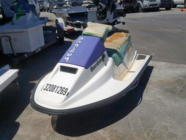 ZZN13306D989 - 1989 BOMBARDIER SEADOO WHITE photo 2