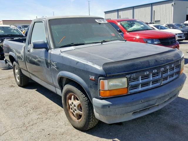 1B7FL26X2SW939975 - 1995 DODGE DAKOTA BLACK photo 1