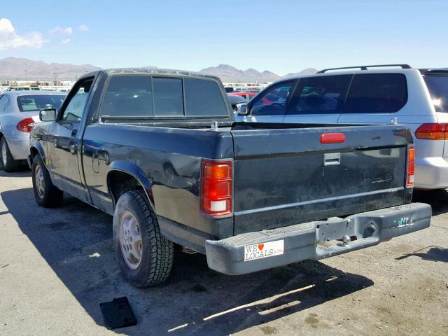 1B7FL26X2SW939975 - 1995 DODGE DAKOTA BLACK photo 3