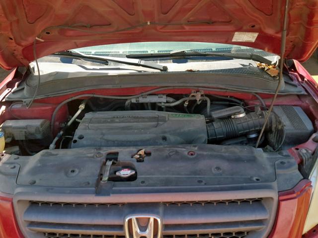 2HKYF18503H524523 - 2003 HONDA PILOT EXL MAROON photo 7