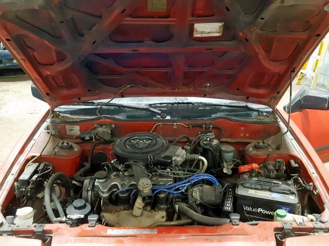 JN1PN34S5HM017980 - 1987 NISSAN PULSAR NX RED photo 7