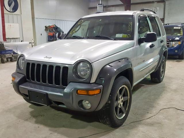 1J4GL48K83W698033 - 2003 JEEP LIBERTY SP GRAY photo 2