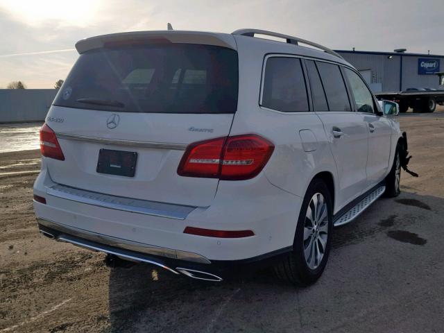 4JGDF6EE6KB193880 - 2019 MERCEDES-BENZ GLS 450 4M WHITE photo 4