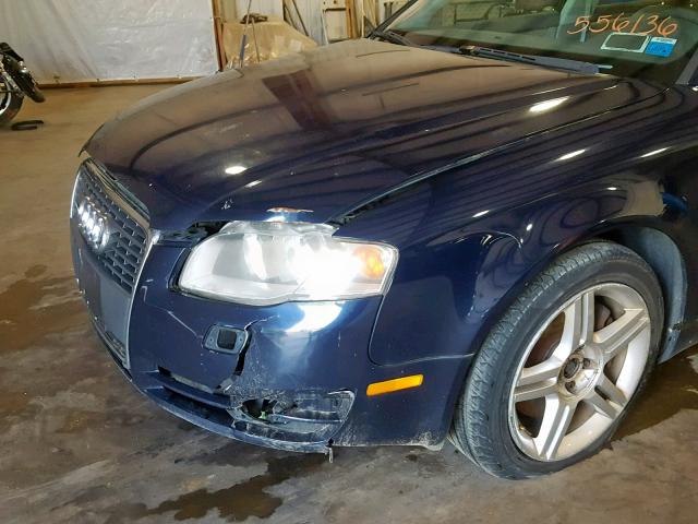 WAUDF78E95A556136 - 2005 AUDI A4 2.0T QU BLUE photo 9