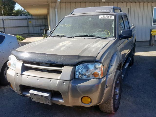 1N6ED27TX4C414393 - 2004 NISSAN FRONTIER C GRAY photo 2