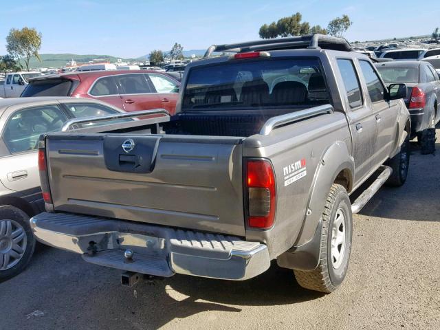 1N6ED27TX4C414393 - 2004 NISSAN FRONTIER C GRAY photo 4