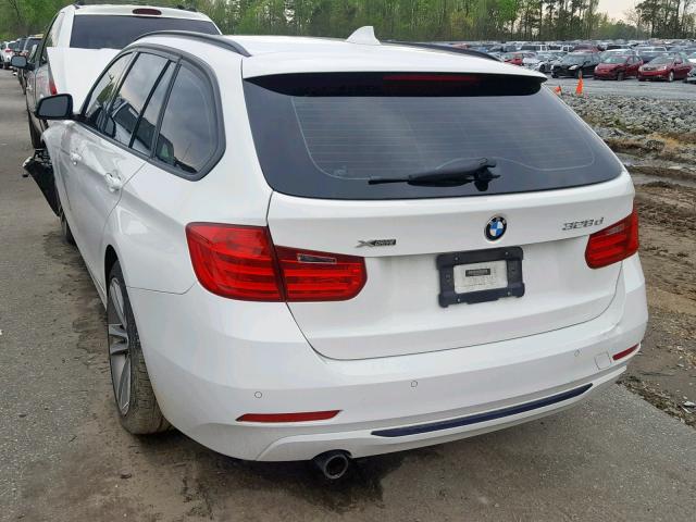 WBA3K5C56EKT33730 - 2014 BMW 328 D WHITE photo 3