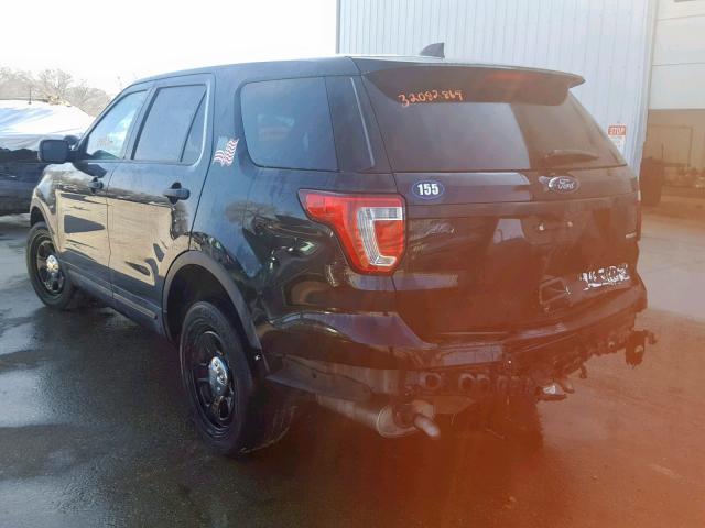 1FM5K8AR9JGA84688 - 2018 FORD EXPLORER P BLACK photo 3