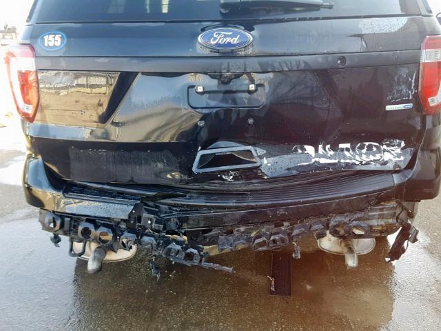 1FM5K8AR9JGA84688 - 2018 FORD EXPLORER P BLACK photo 9