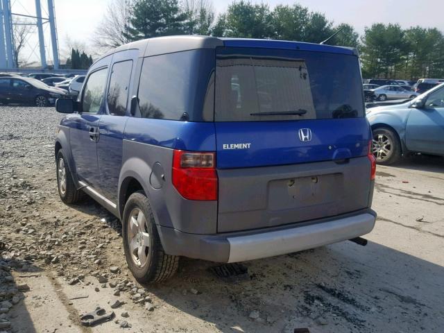 5J6YH28514L022403 - 2004 HONDA ELEMENT EX BLUE photo 3