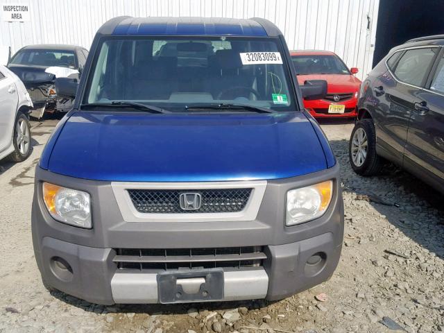 5J6YH28514L022403 - 2004 HONDA ELEMENT EX BLUE photo 9