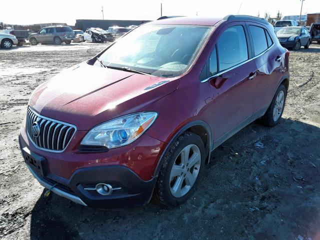 KL4CJFSB1FB081271 - 2015 BUICK ENCORE CON RED photo 2