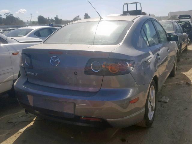 JM1BK324961500276 - 2006 MAZDA 3 S SILVER photo 4