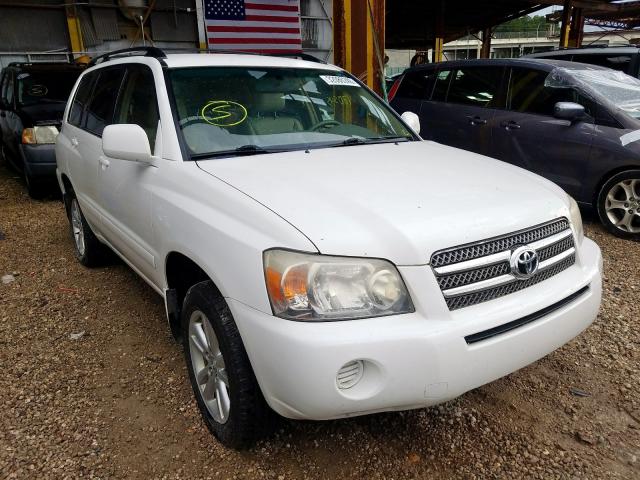 JTEDW21A160009183 - 2006 TOYOTA HIGHLANDER WHITE photo 1