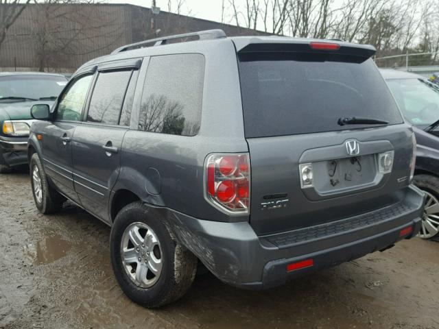 5FNYF18278B034978 - 2008 HONDA PILOT VP GRAY photo 3