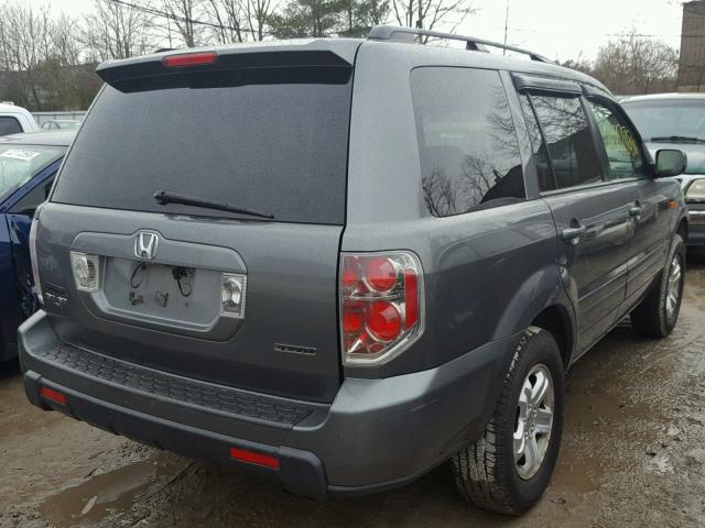 5FNYF18278B034978 - 2008 HONDA PILOT VP GRAY photo 4