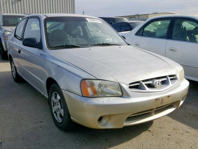 KMHCG35G8YU067185 - 2000 HYUNDAI ACCENT GS SILVER photo 1