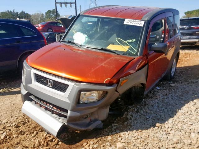 5J6YH18523L011404 - 2003 HONDA ELEMENT EX ORANGE photo 2