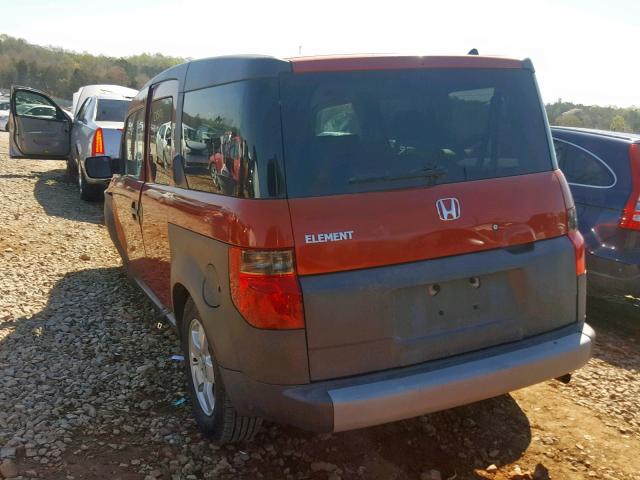 5J6YH18523L011404 - 2003 HONDA ELEMENT EX ORANGE photo 3