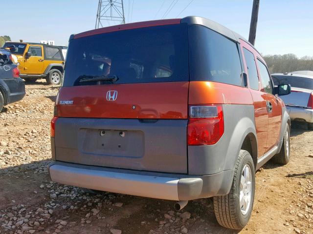 5J6YH18523L011404 - 2003 HONDA ELEMENT EX ORANGE photo 4