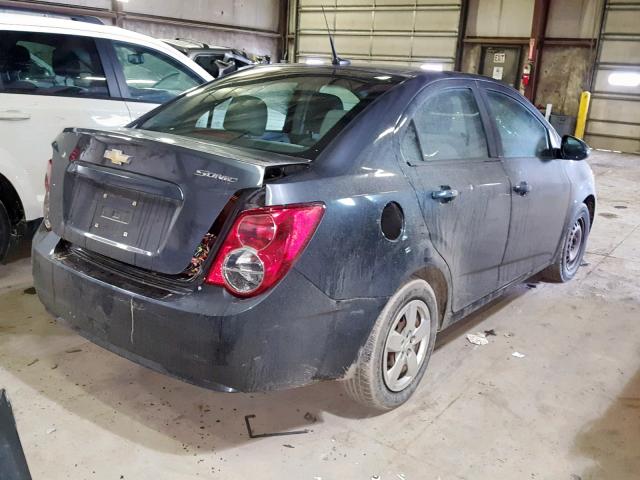 1G1JB5SH9D4106517 - 2013 CHEVROLET SONIC LS GRAY photo 4