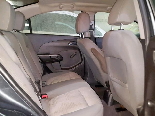 1G1JB5SH9D4106517 - 2013 CHEVROLET SONIC LS GRAY photo 6