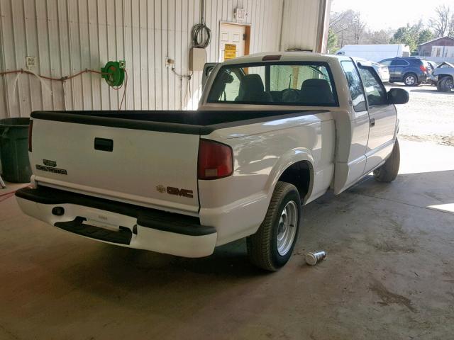 1GTCS19W918227646 - 2001 GMC SONOMA WHITE photo 4