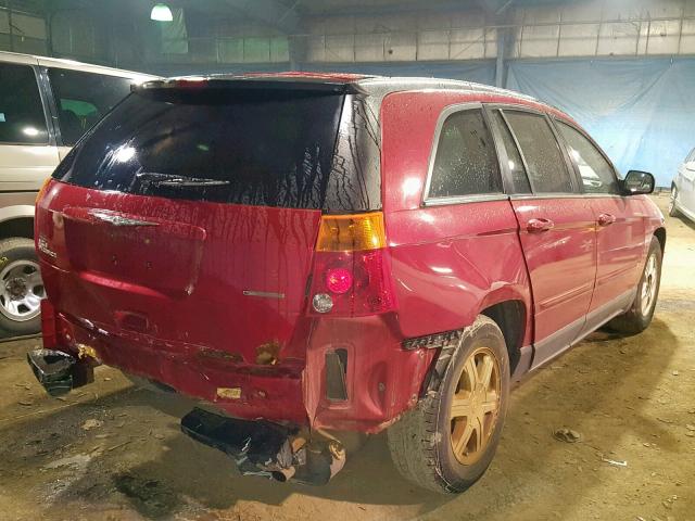 2C8GF68414R635374 - 2004 CHRYSLER PACIFICA RED photo 4