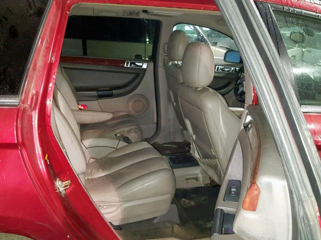 2C8GF68414R635374 - 2004 CHRYSLER PACIFICA RED photo 6