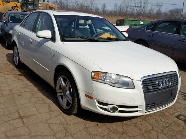 WAUDF78E36A088132 - 2006 AUDI A4 2.0T QU WHITE photo 1