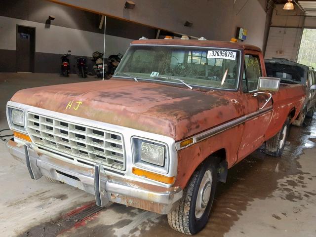 F25HECE6215 - 1978 FORD F-150 RED photo 2
