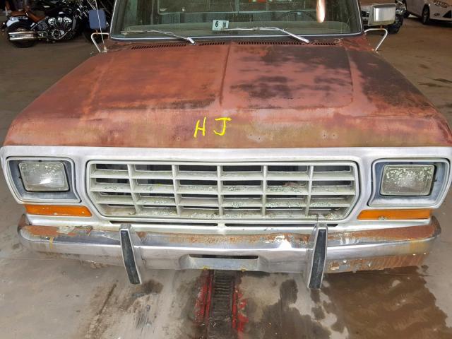 F25HECE6215 - 1978 FORD F-150 RED photo 9