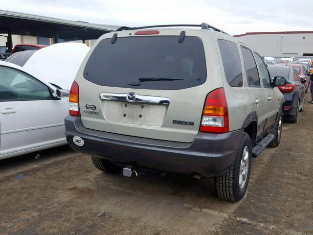 4F2CZ04104KM28991 - 2004 MAZDA TRIBUTE LX GOLD photo 4