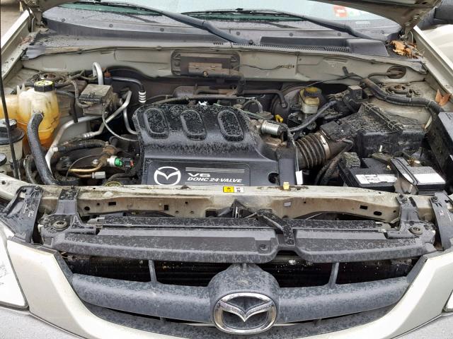 4F2CZ04104KM28991 - 2004 MAZDA TRIBUTE LX GOLD photo 7