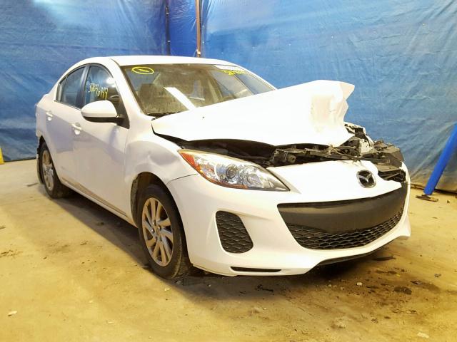 JM1BL1V89C1661173 - 2012 MAZDA 3 I WHITE photo 1