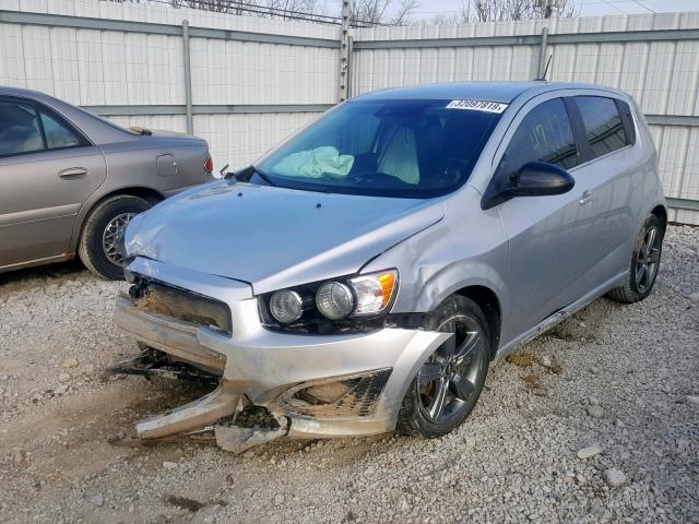 1G1JG6SB7G4181613 - 2016 CHEVROLET SONIC RS SILVER photo 2